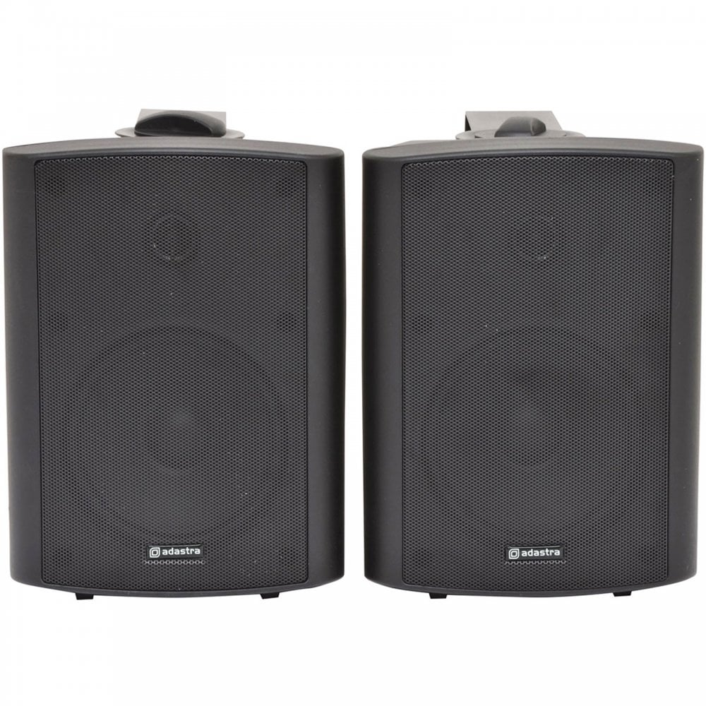 Active Stereo Speakers Black 2x 30W Wall Mountable