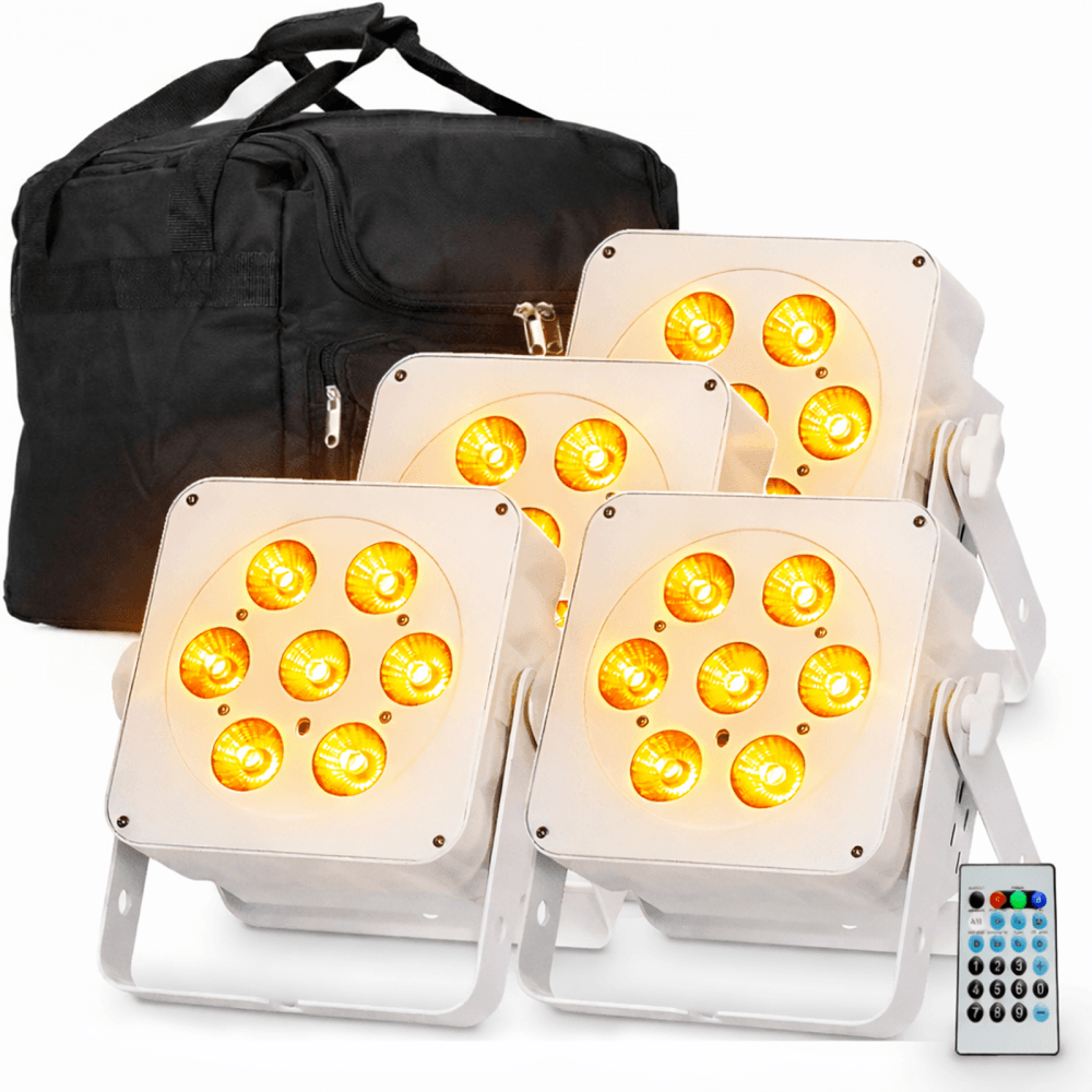 Slimline 7Q5 RGBA Quad LED Colour White Housing Pack