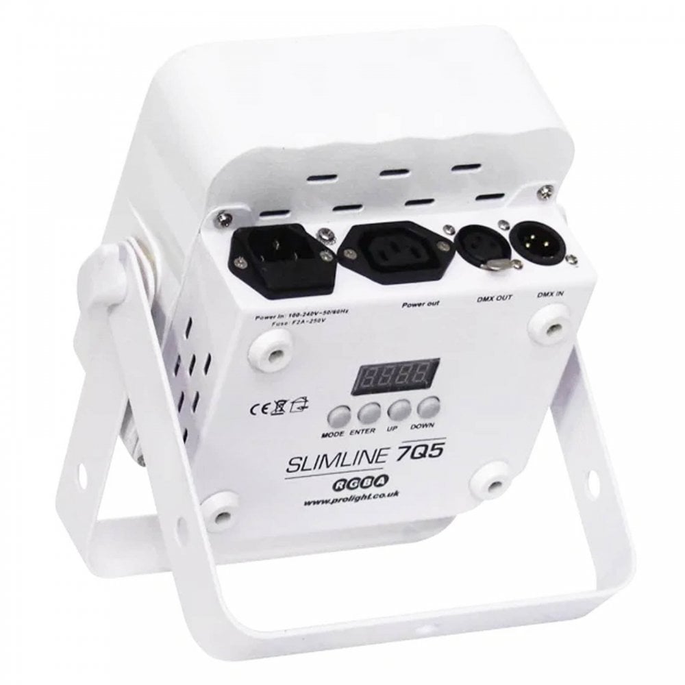 Slimline 7Q5 RGBA Quad LED Colour White Housing Pack
