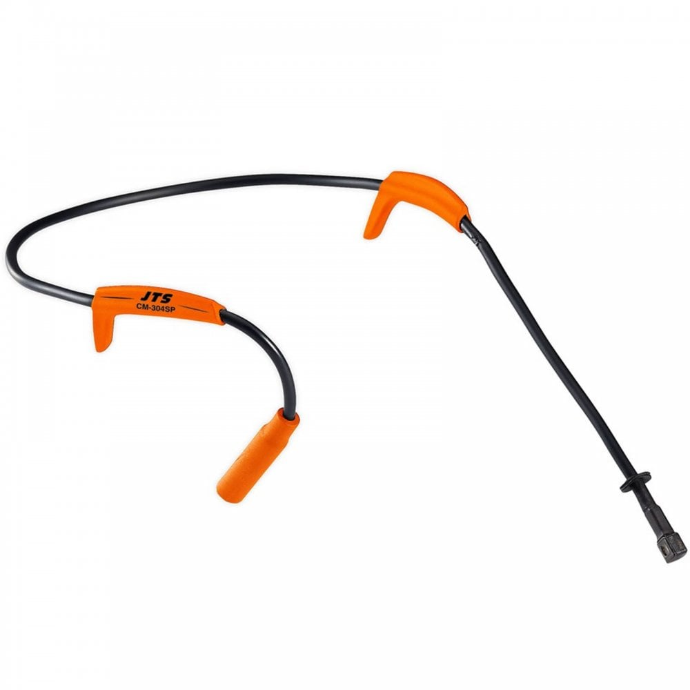 Aerobics Headset Lavalier Microphone Wireless UHF Radio Mic Orange