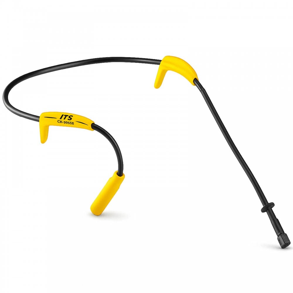 Aerobics Headset Lavalier Microphone Wireless UHF Radio Mic Yellow