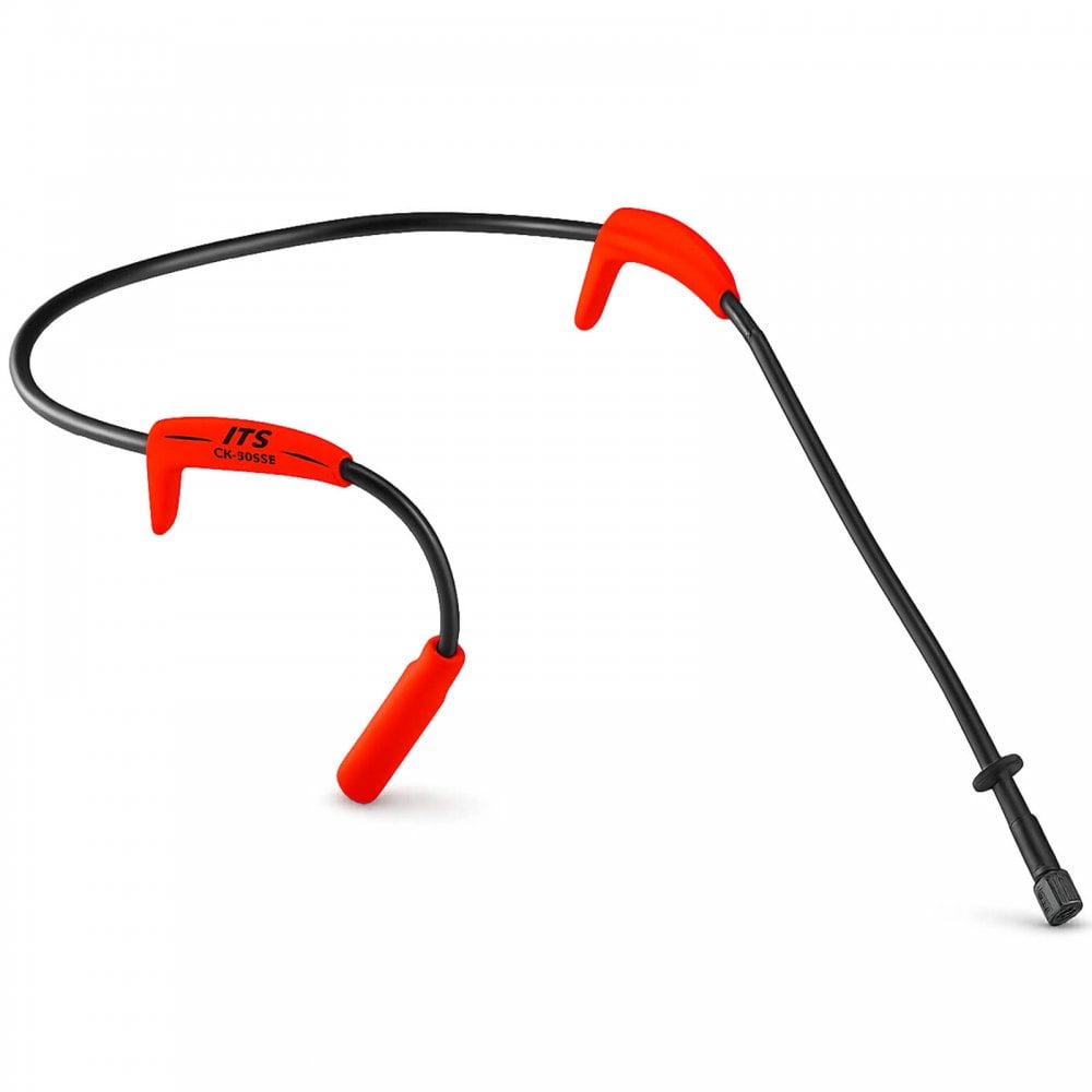 Aerobics Headset Lavalier Microphone Wireless UHF Radio Mic Red