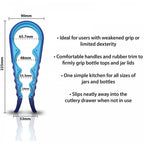 Universal Jar and Bottle Opener Black Blue