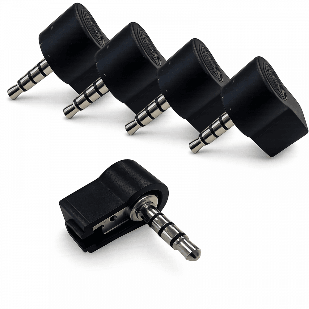 5pc 3.5mm 4 Pole Jack Plug TRRS Audio Video