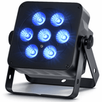 Slimline RGBW 7 x 5W Quad LED Colour Black Housing
