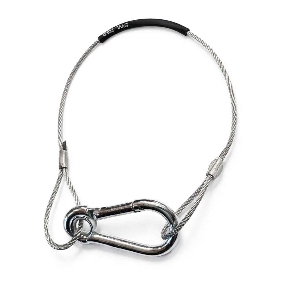 Pair Of Safety Catenary Wire 35cm 350mm x 2mm 20Kg