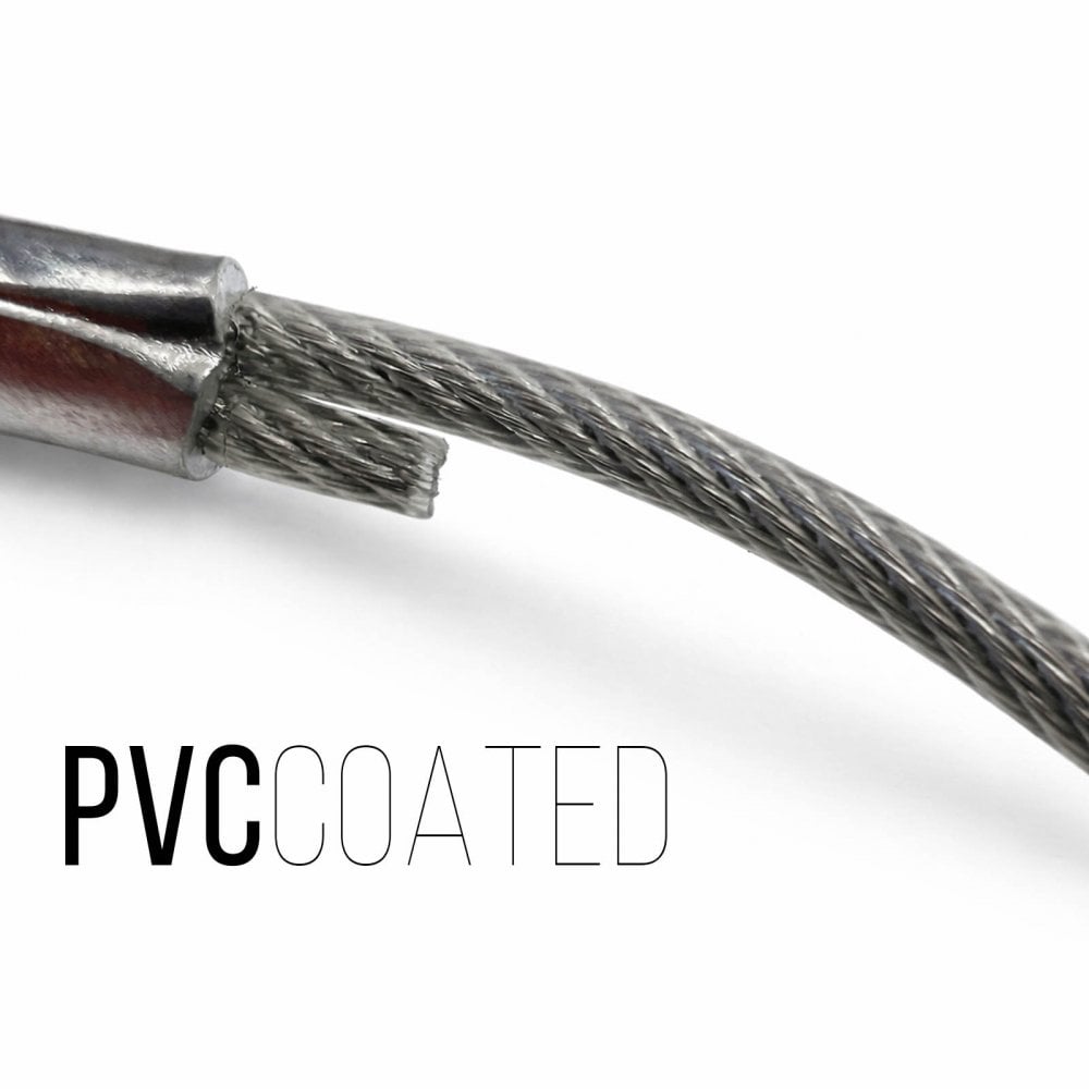 Safety Catenary Wire 35cm 350mm x 2mm 20Kg PVC Coated