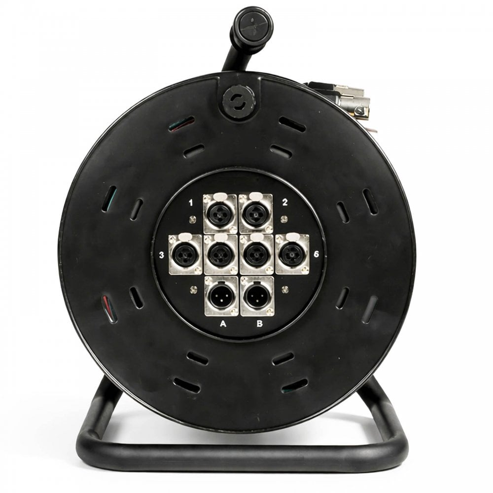 Stage Snake 8-Way 6/2 Stagebox Drum Box XLR Multicore 15m 25m