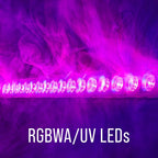 Aqua-Bar 18x18W Waterproof RGBWA/UV LED Wall Bar