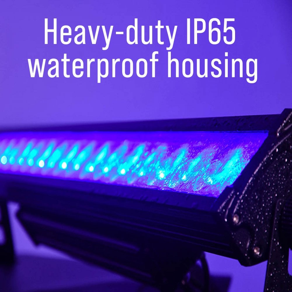 Aqua-Bar 18x18W Waterproof RGBWA/UV LED Wall Bar