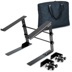 Height & Width Adjustable DJ Laptop Stand Computer Table Clamps inc Case