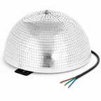 Silver Half Mirror Ball Decor Lighting 300mm 12"