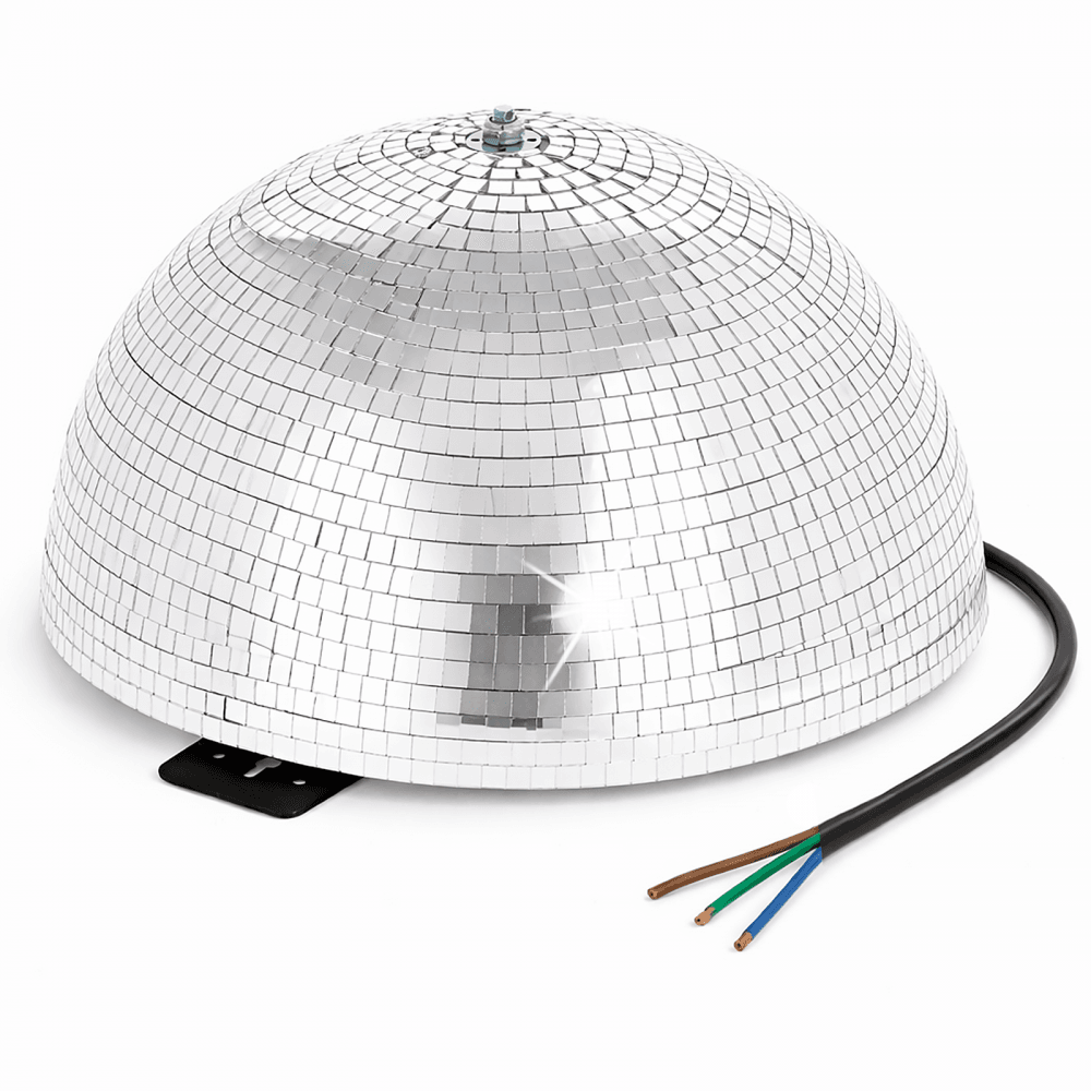 Silver Half Mirror Ball Decor Lighting 300mm 12"
