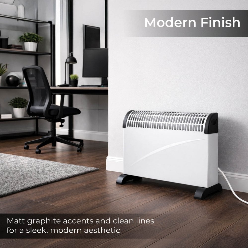 2kW Convector Heater with 3 Heat Settings and Thermostat