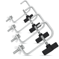 4pc 50mm Steel G Clamp for Hanging Lighting Effects Silver
