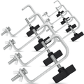 8pc 50mm Steel G Clamp for Hanging Lighting Effects Silver