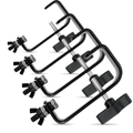 4pc 50mm Steel G Clamp for Hanging Lighting Effects Black