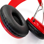 Comfort Digital Stereo Red Headphones with Single 1.5m Lead
