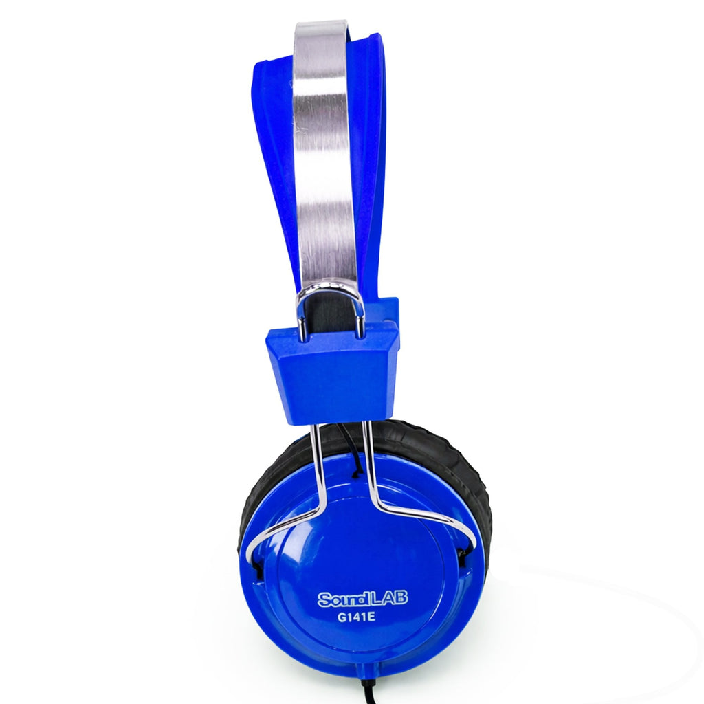 Comfort Digital Stereo Blue Headphones with Single 1.5m Lead