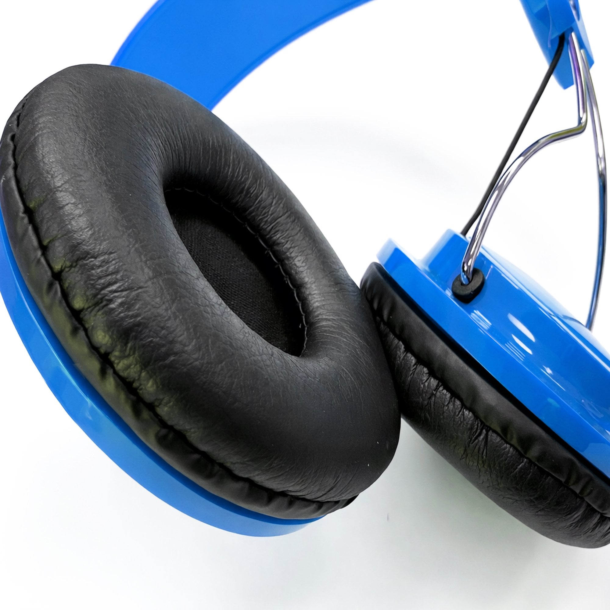 Comfort Digital Stereo Blue Headphones with Single 1.5m Lead