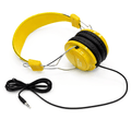 Comfort Digital Stereo Yellow Headphones with Single 1.5m Lead