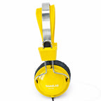 Comfort Digital Stereo Yellow Headphones with Single 1.5m Lead