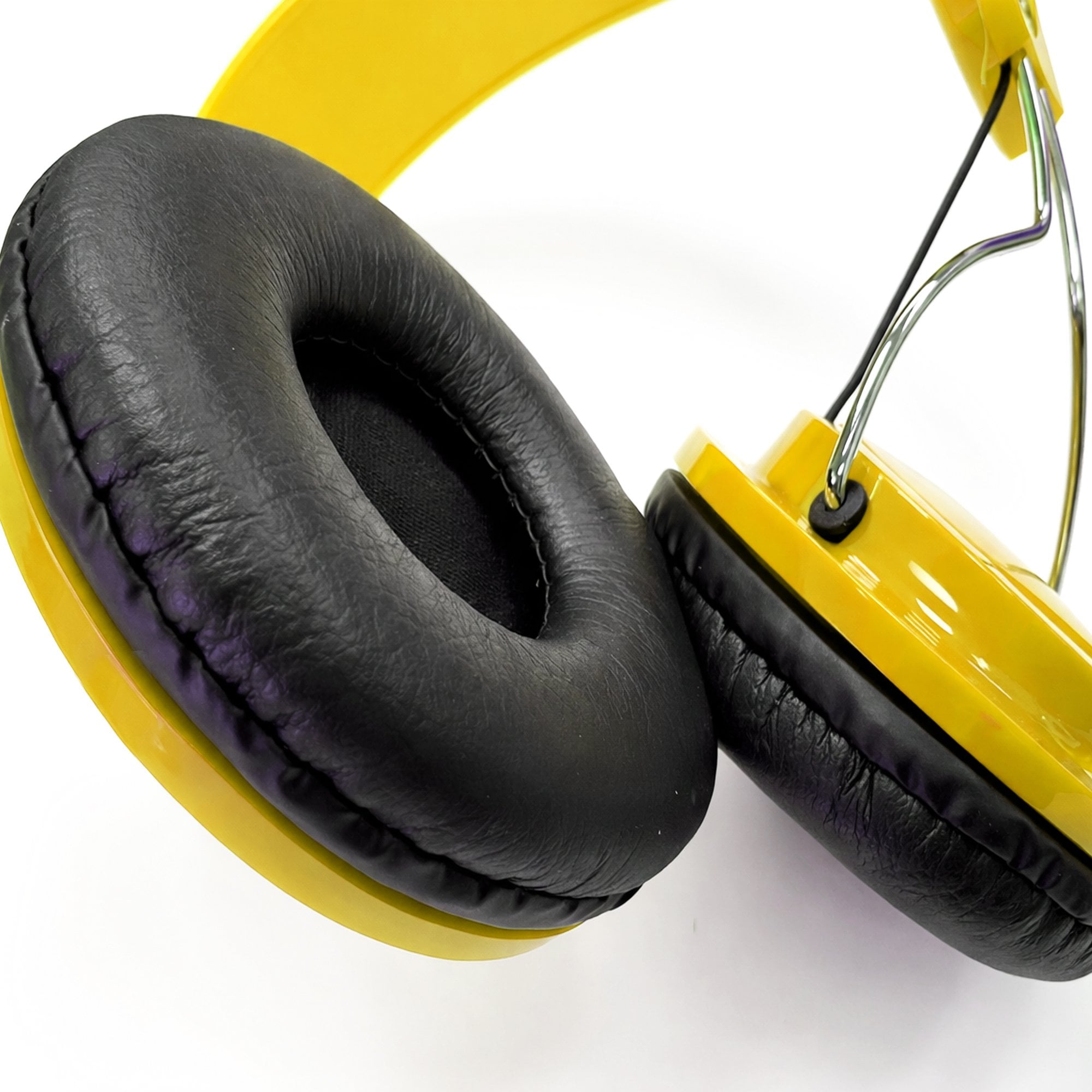 Comfort Digital Stereo Yellow Headphones with Single 1.5m Lead