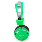 Comfort Digital Stereo Green Headphones with Single 1.5m Lead