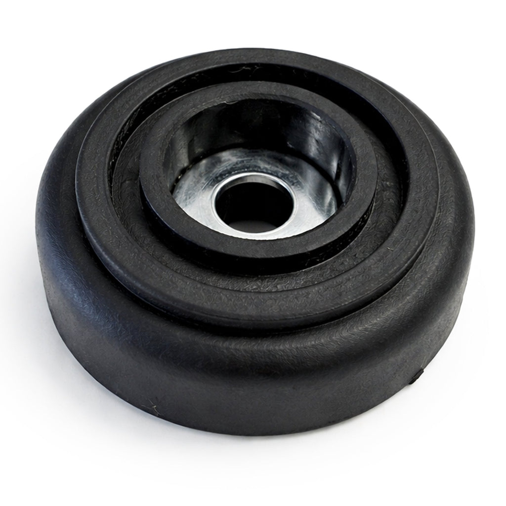 Black Rubber Feet with Integral Steel Wash inc Fixing Screws - Set of 4
