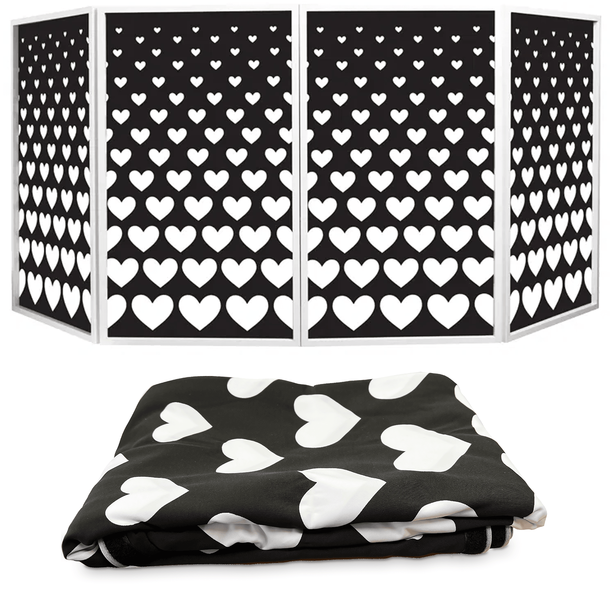 DJ Screen Heart Design Lycra (4 Pack)