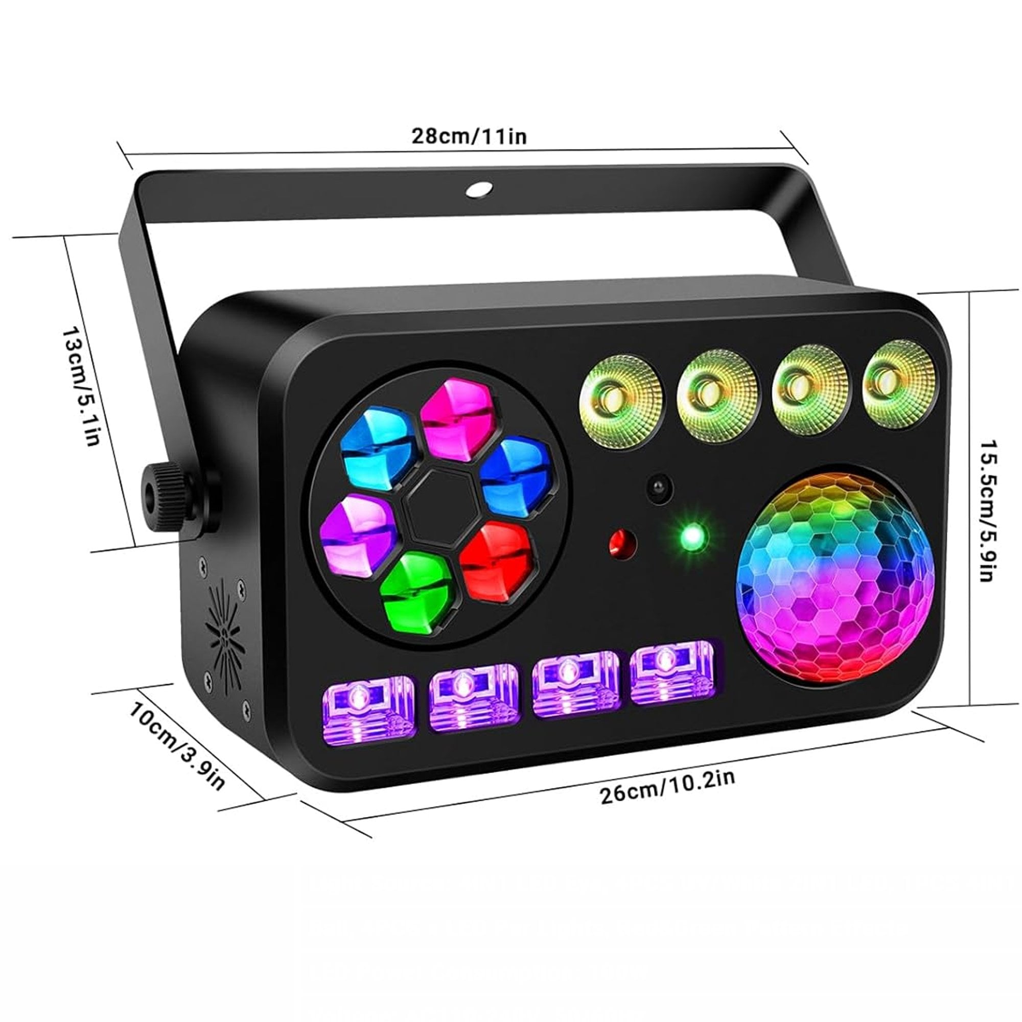 GOBO Hex 6-in-1 LED and Laser Effect