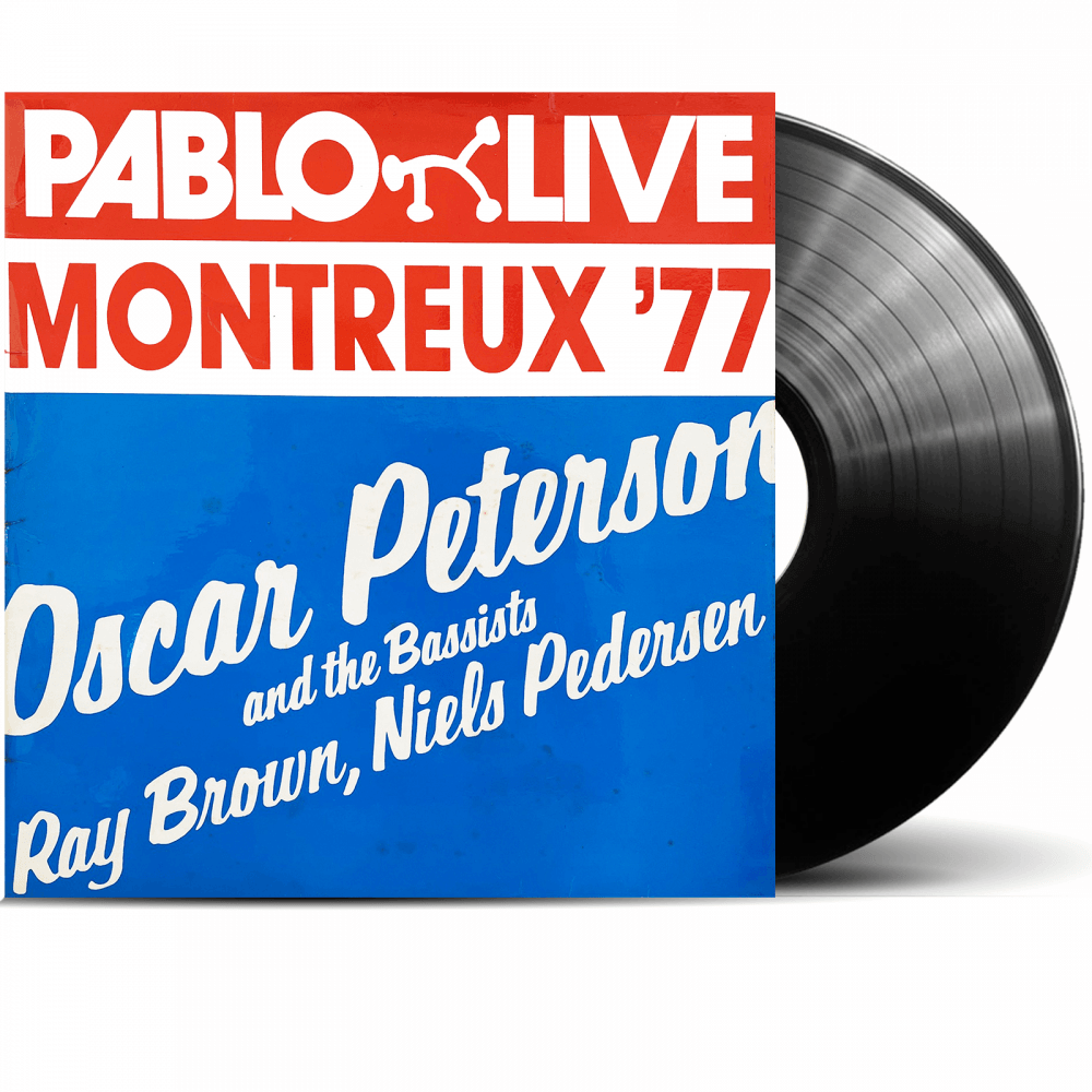 Vinyl Record of Oscar Peterson and The Bassists Ray Brown, Niels Pedersen Montreux '77