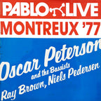 Vinyl Record of Oscar Peterson and The Bassists Ray Brown, Niels Pedersen Montreux '77