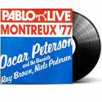 Vinyl Record of Oscar Peterson and The Bassists Ray Brown, Niels Pedersen Montreux '77