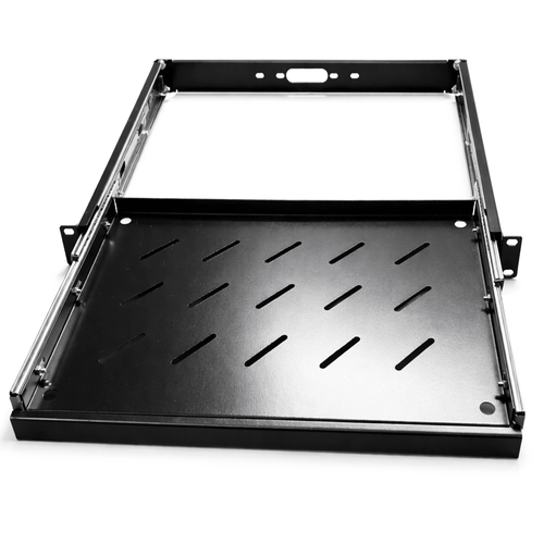1u 19-inch Rack Mount Sliding Tray Perforated Base