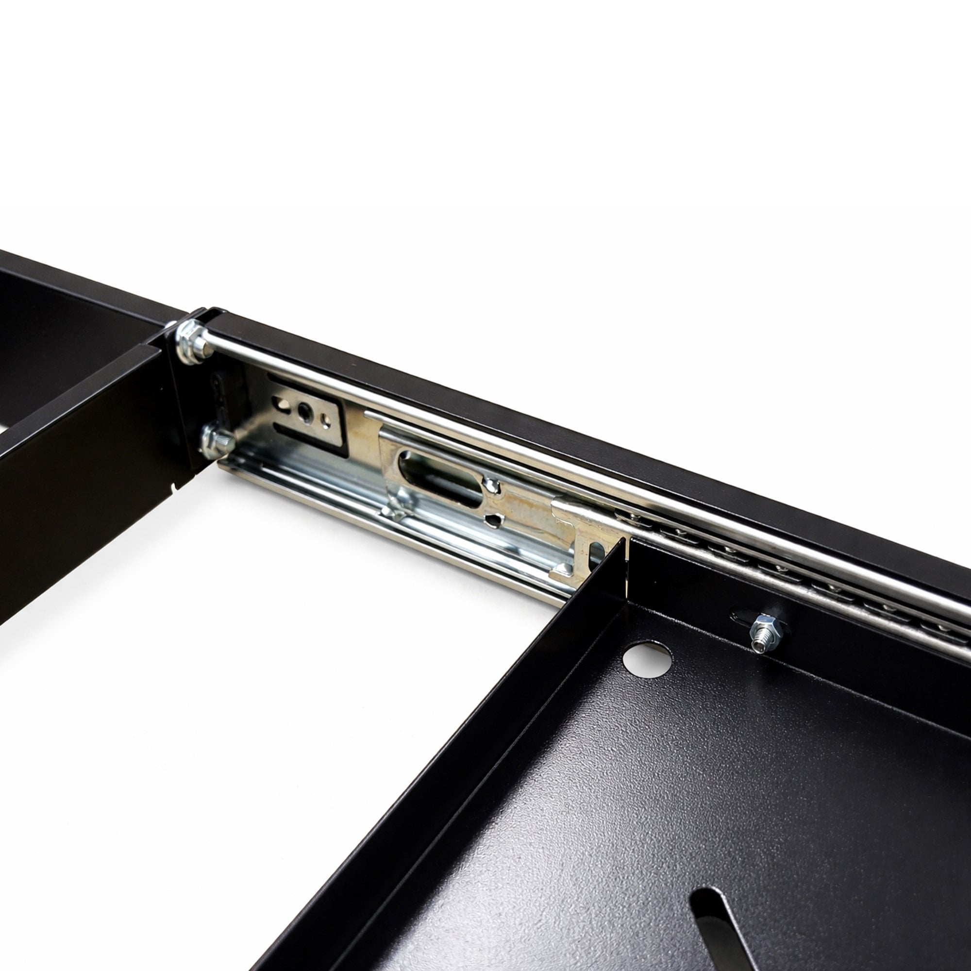 1u 19-inch Rack Mount Sliding Tray Perforated Base