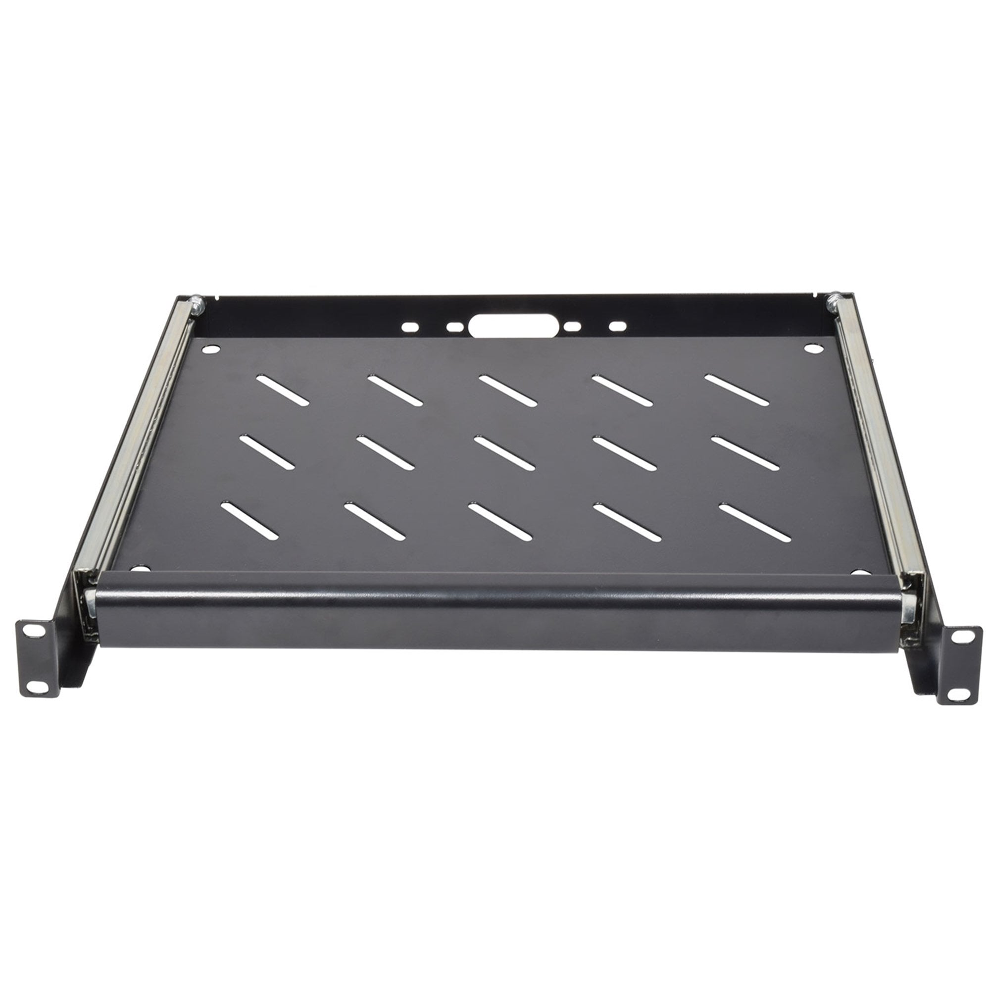 1u 19-inch Rack Mount Sliding Tray Perforated Base