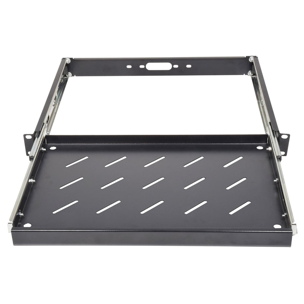 1u 19-inch Rack Mount Sliding Tray Perforated Base