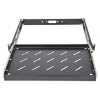 1u 19-inch Rack Mount Sliding Tray Perforated Base
