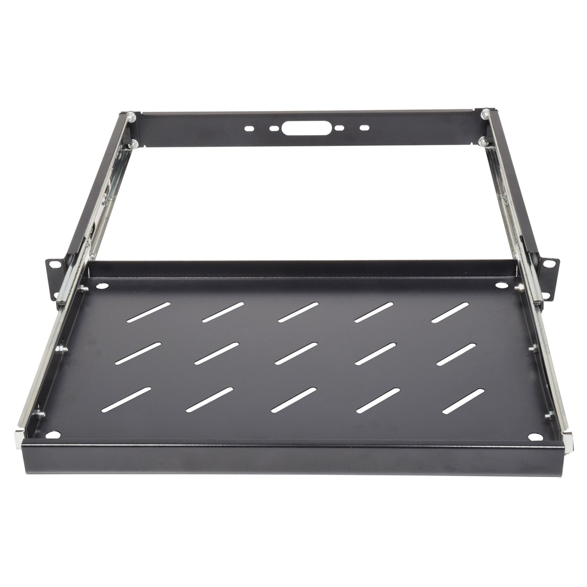 1u 19-inch Rack Mount Sliding Tray Perforated Base