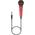 Pair of Handheld Dynamic Microphone in Red with 2.8m Lead
