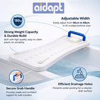 Width Adjustable Bath Board with Integral Handle