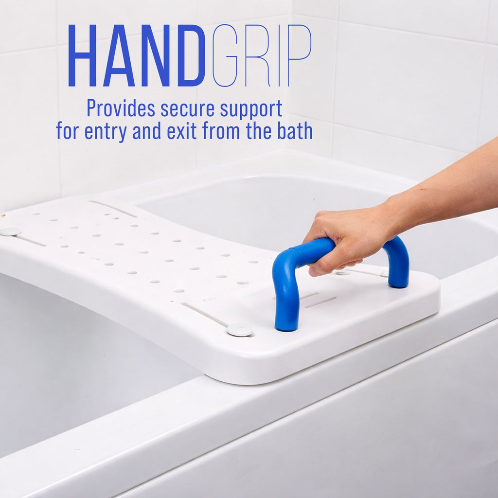 Width Adjustable Bath Board with Integral Handle