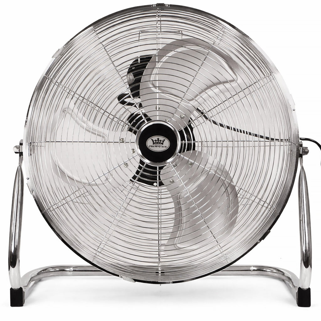 18" Chrome High Velocity Industrial 3 Speed Floor Fan