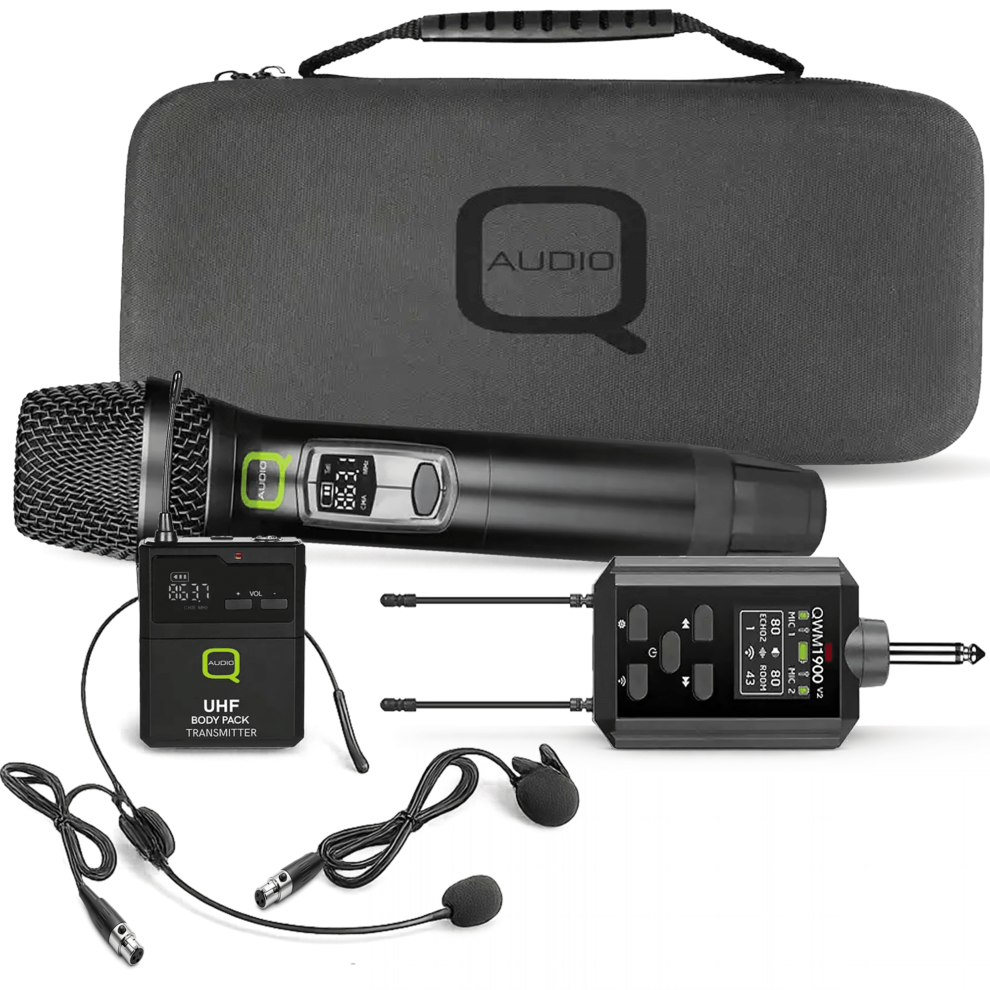 UHF Radio Microphone Lapel Headset Wireless System CH70