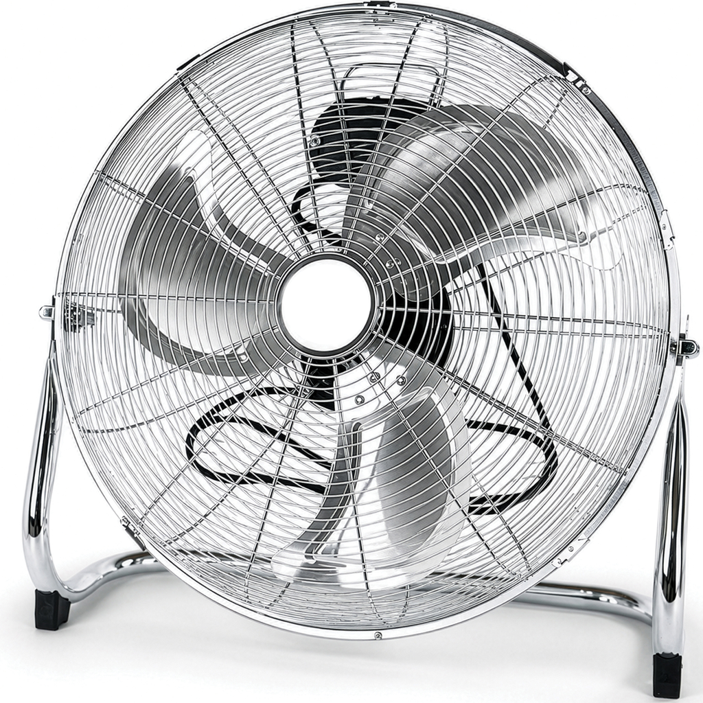 18" Chrome High Velocity Industrial 3 Speed Floor Fan