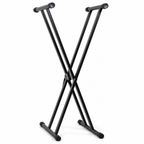 Double X Frame Keyboard Stand with Tooth Lock Adjustment