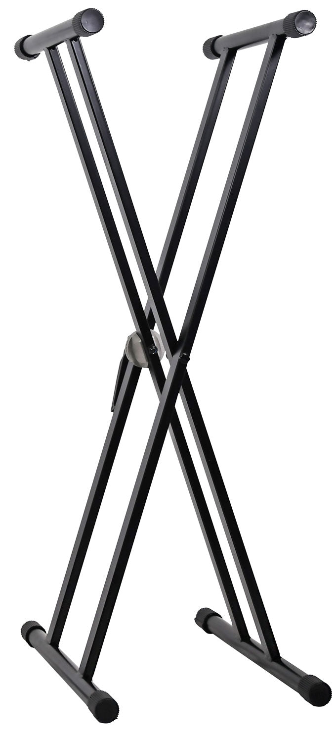 Double X Frame Keyboard Stand with Tooth Lock Adjustment