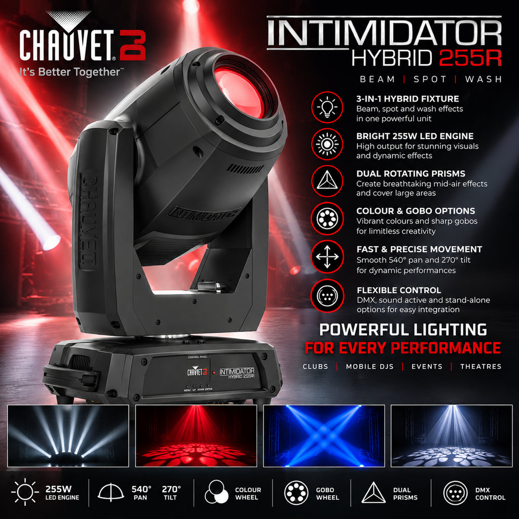 Intimidator Hybrid 251SR 251W Beam Spot Wash Moving Head (Graded)