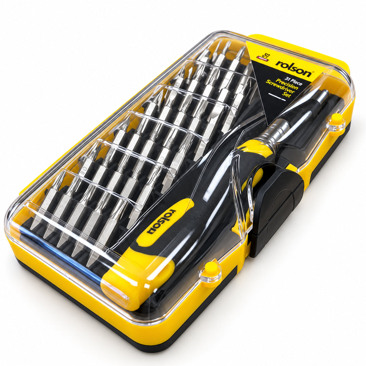 31 Piece Precision Screwdriver Set Including Clip Lock Case